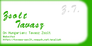 zsolt tavasz business card